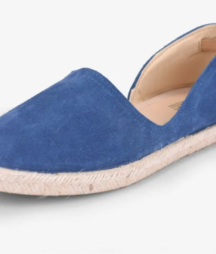Bosanova Espadrilles | Chaussures En Cuir | Espadrilles en cuir avec sparte bleu