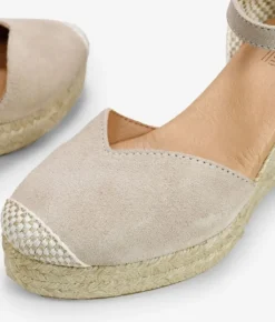 Bosanova Espadrilles | Sandales Compensées | Espadrilles en cuir beiges