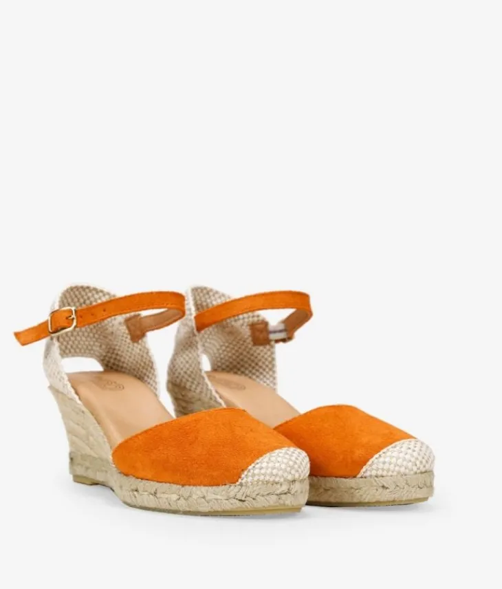 Bosanova Espadrilles | Chaussures En Cuir | Espadrilles en cuir orange