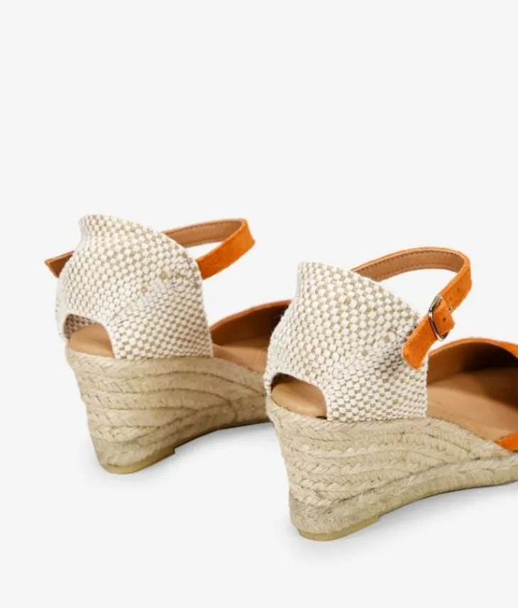 Bosanova Espadrilles | Chaussures En Cuir | Espadrilles en cuir orange