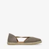 Bosanova Espadrilles | Chaussures En Cuir | Espadrilles en cuir taupe avec sparte