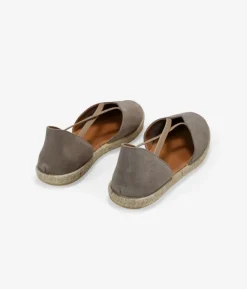 Bosanova Espadrilles | Chaussures En Cuir | Espadrilles en cuir taupe avec sparte