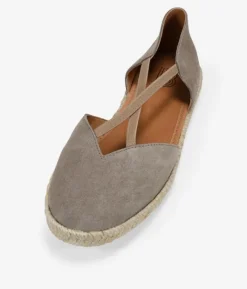Bosanova Espadrilles | Chaussures En Cuir | Espadrilles en cuir taupe avec sparte