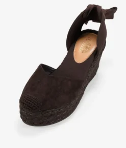Bosanova Espadrilles | Sandales Compensées | Espadrilles marron à semelle compensée en sparte