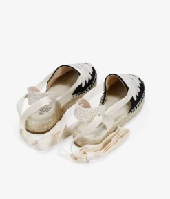 Bosanova Espadrilles | Espadrilles noires à brides nouées