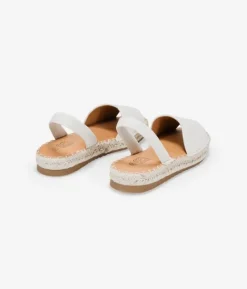 Bosanova Espadrilles | Sandales Spartiates | Espadrilles plates beiges avec herbe d'alfa