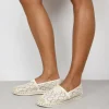 Bosanova Espadrilles | Espadrilles plates blanches à lacets