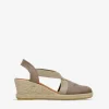 Bosanova Espadrilles | Sandales Compensées | Espadrilles Stone en cuir avec coin en sparte