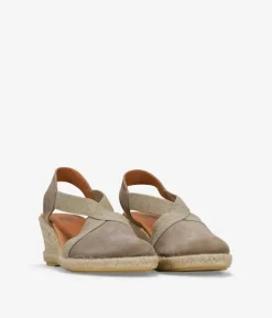 Bosanova Espadrilles | Sandales Compensées | Espadrilles Stone en cuir avec coin en sparte