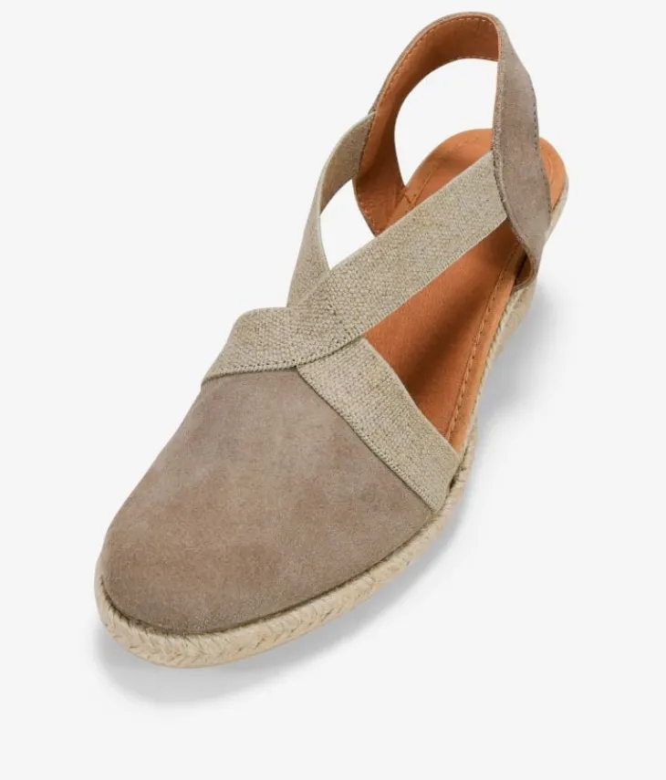 Bosanova Espadrilles | Sandales Compensées | Espadrilles Stone en cuir avec coin en sparte