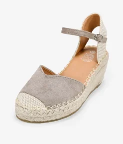 Bosanova Espadrilles | Sandales Compensées | Espadrilles taupe compensées en sparte