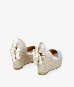 Bosanova Espadrilles | Sandales Compensées | Espadrilles texanes à lacets et cale en sparte