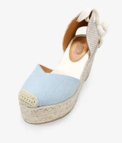 Bosanova Espadrilles | Sandales Compensées | Espadrilles texanes à lacets et cale en sparte