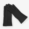 Femme Bosanova Gants | Gants en cuir végétalien noir