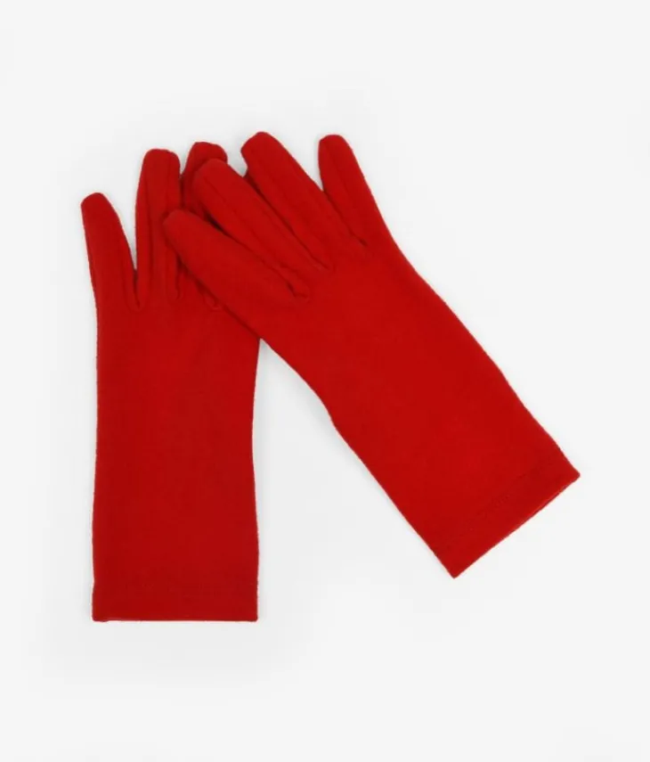 Femme Bosanova Gants | Gants en daim rouge