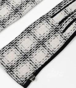 Femme Bosanova Gants | Gants en tweed blanc