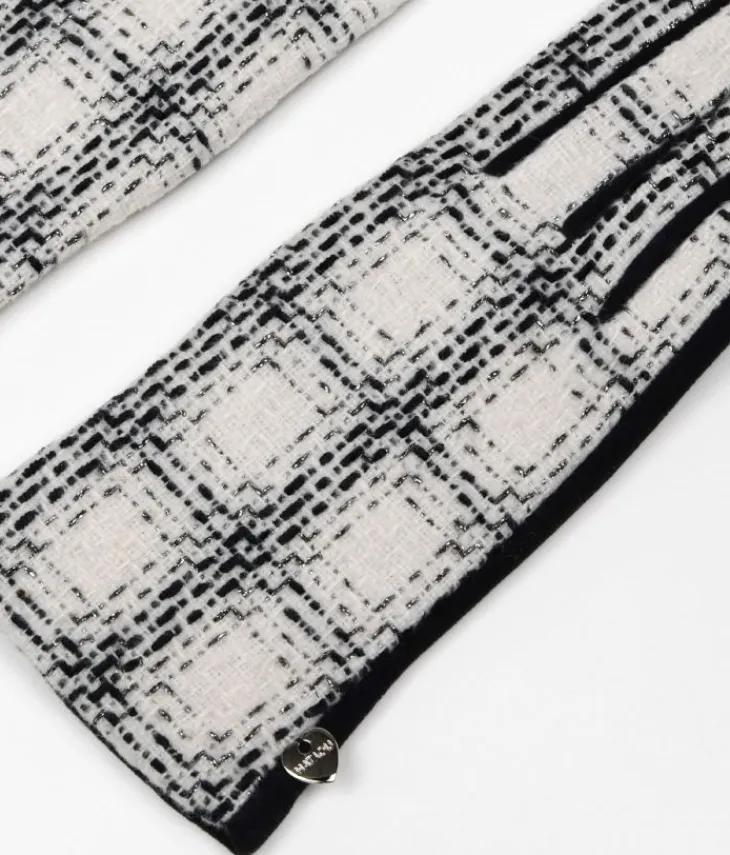 Femme Bosanova Gants | Gants en tweed blanc