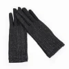 Femme Bosanova Gants | Gants noirs avec diamants