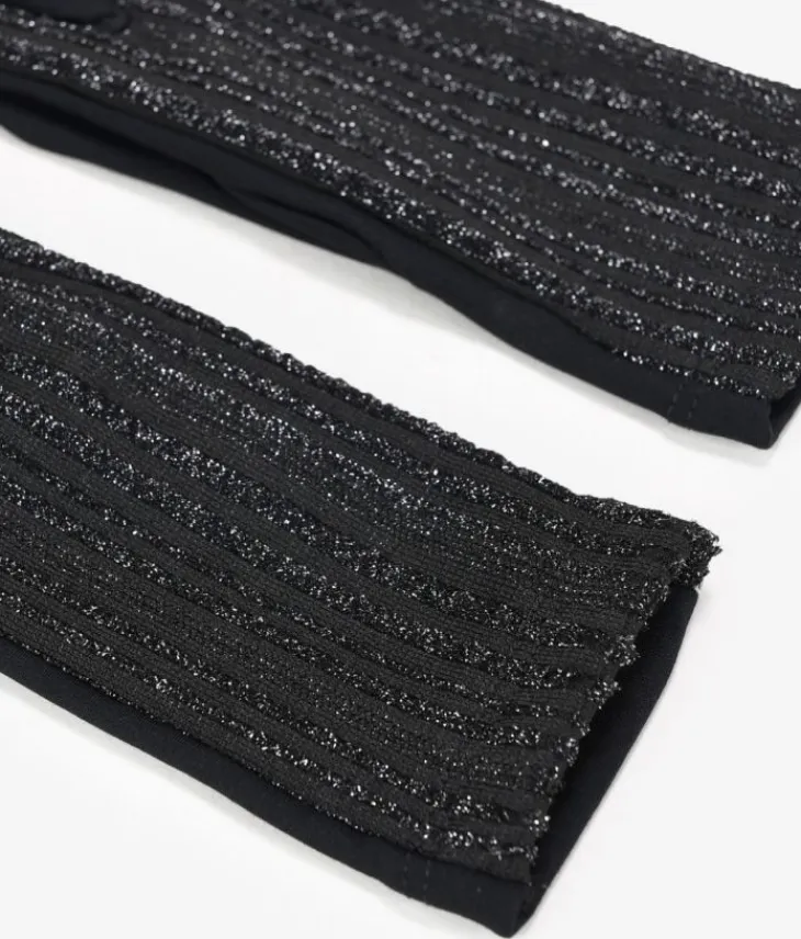 Femme Bosanova Gants | Gants noirs avec diamants