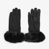 Femme Bosanova Gants | Gants noirs tactiles avec strass