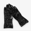 Femme Bosanova Gants | Gants rembourrés noirs brillants