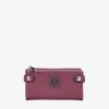Femme Bosanova Portefeuilles | Grand portefeuille bordeaux double zip avec logo