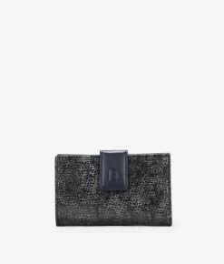Femme Bosanova Portefeuilles | Grand portefeuille en cuir noir