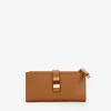 Femme Bosanova Portefeuilles | Grand portefeuille en cuir marron