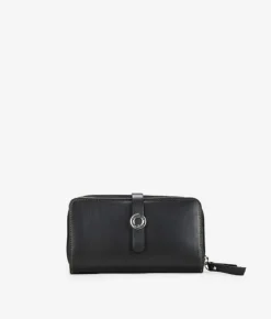 Femme Bosanova Portefeuilles | Grand portefeuille en cuir noir
