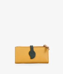 Femme Bosanova Portefeuilles | Grand portefeuille en cuir moutarde