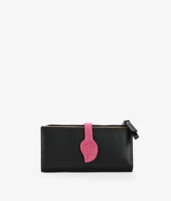 Femme Bosanova Portefeuilles | Grand portefeuille en cuir noir