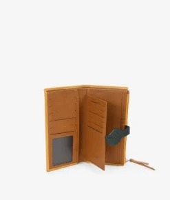 Femme Bosanova Portefeuilles | Grand portefeuille en cuir moutarde