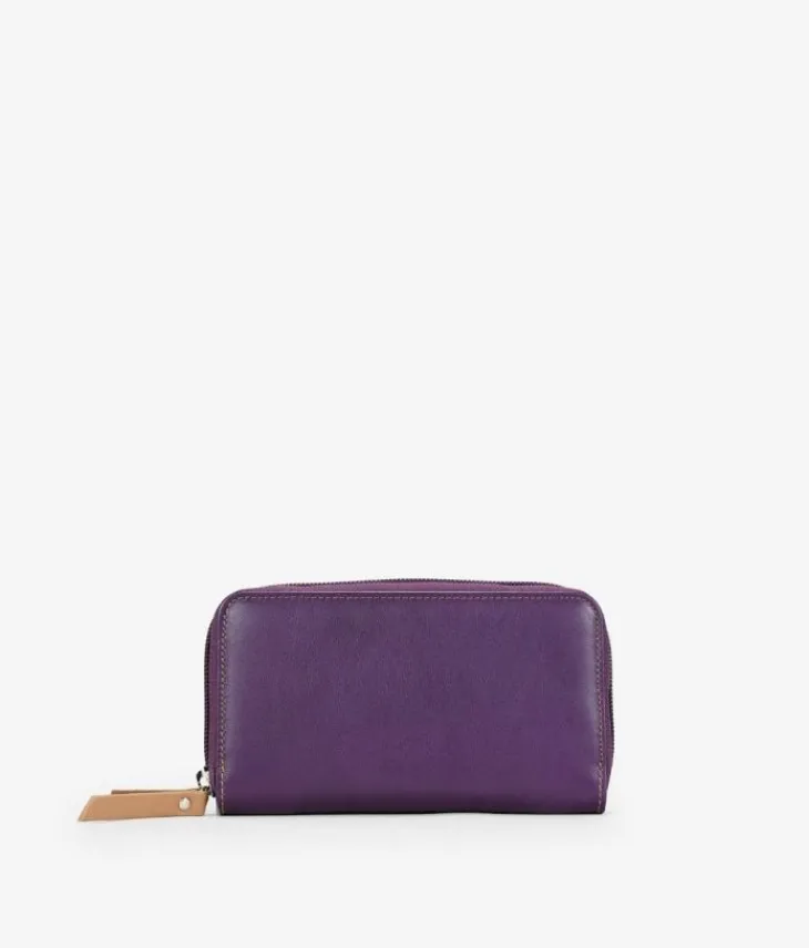 Femme Bosanova Portefeuilles | Grand portefeuille en cuir lilas