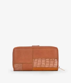 Femme Bosanova Portefeuilles | Grand portefeuille en cuir imprimé animal