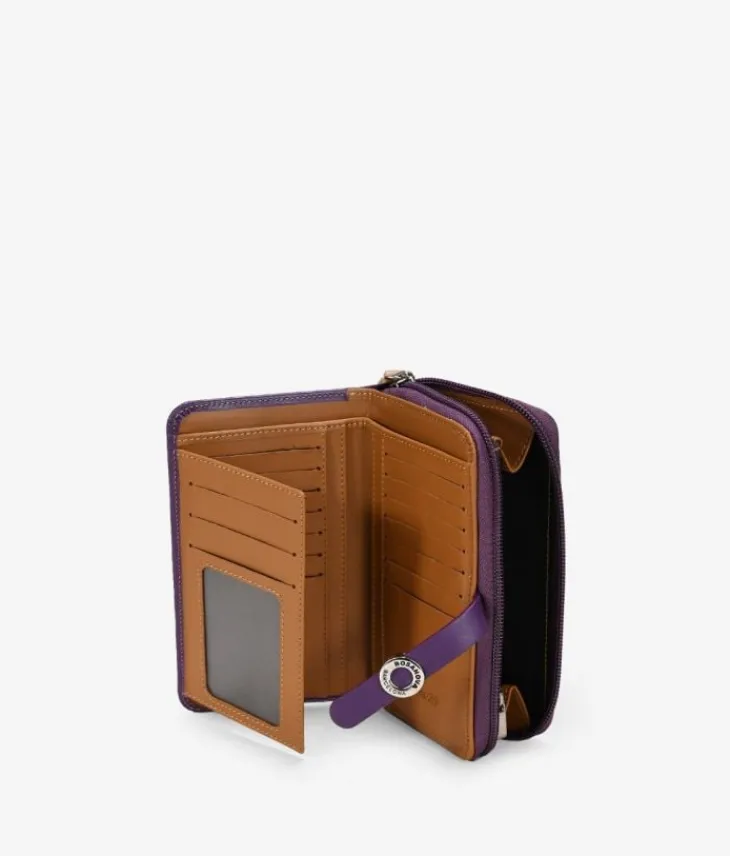 Femme Bosanova Portefeuilles | Grand portefeuille en cuir lilas