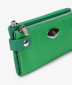 Femme Bosanova Portefeuilles | Grand portefeuille en nylon vert