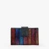 Femme Bosanova Portefeuilles | Grand portefeuille marron imprimé multicolore et rabat