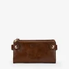 Femme Bosanova Portefeuilles | Grand portefeuille marron à double fermeture éclair