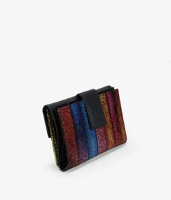 Femme Bosanova Portefeuilles | Grand portefeuille marron imprimé multicolore et rabat