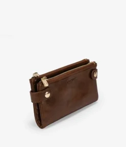 Femme Bosanova Portefeuilles | Grand portefeuille marron à double fermeture éclair