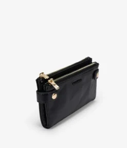 Femme Bosanova Portefeuilles | Grand portefeuille noir à double fermeture éclair