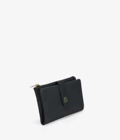 Femme Bosanova Portefeuilles | Grand portefeuille noir en cuir texturé