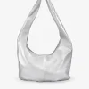 Bosanova Sacs À Bandoulière | Sacs Porté Épaule | Grand sac bandoulière souple argenté