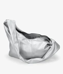 Bosanova Sacs À Bandoulière | Sacs Porté Épaule | Grand sac bandoulière souple argenté