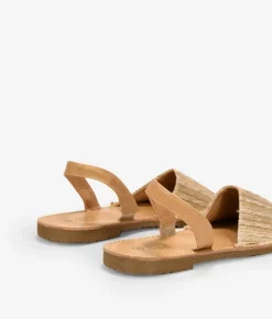 Bosanova Sandales Plates | Housses plates en raphia