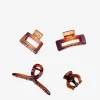 Femme Bosanova Accessoires Pour Cheveux | Lot de quatre pinces à épiler en écaille de tortue