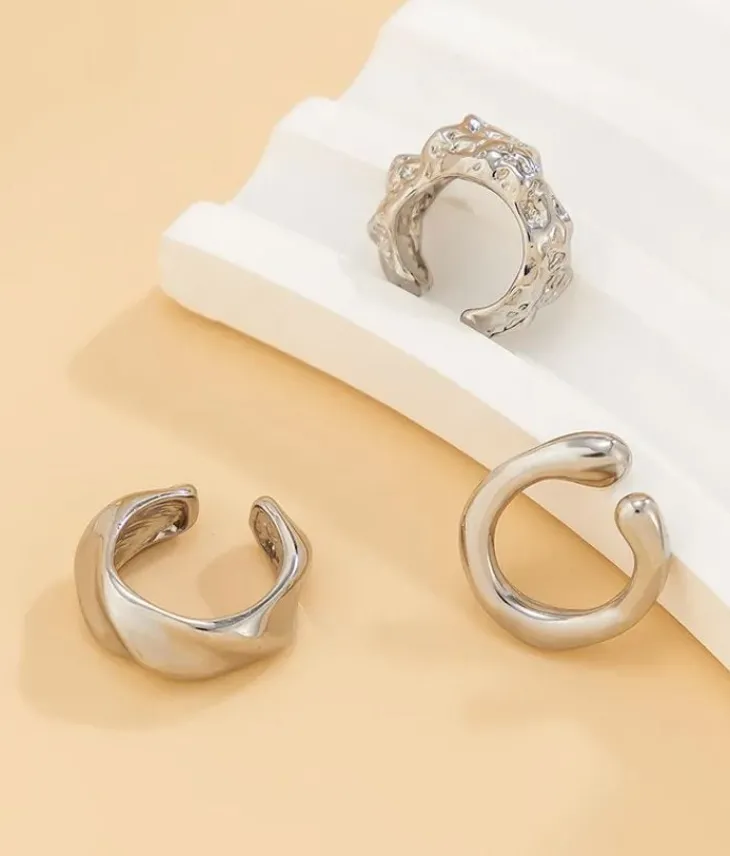 Bosanova Boucles D'oreilles | Lot de trois boucles d'oreilles en argent