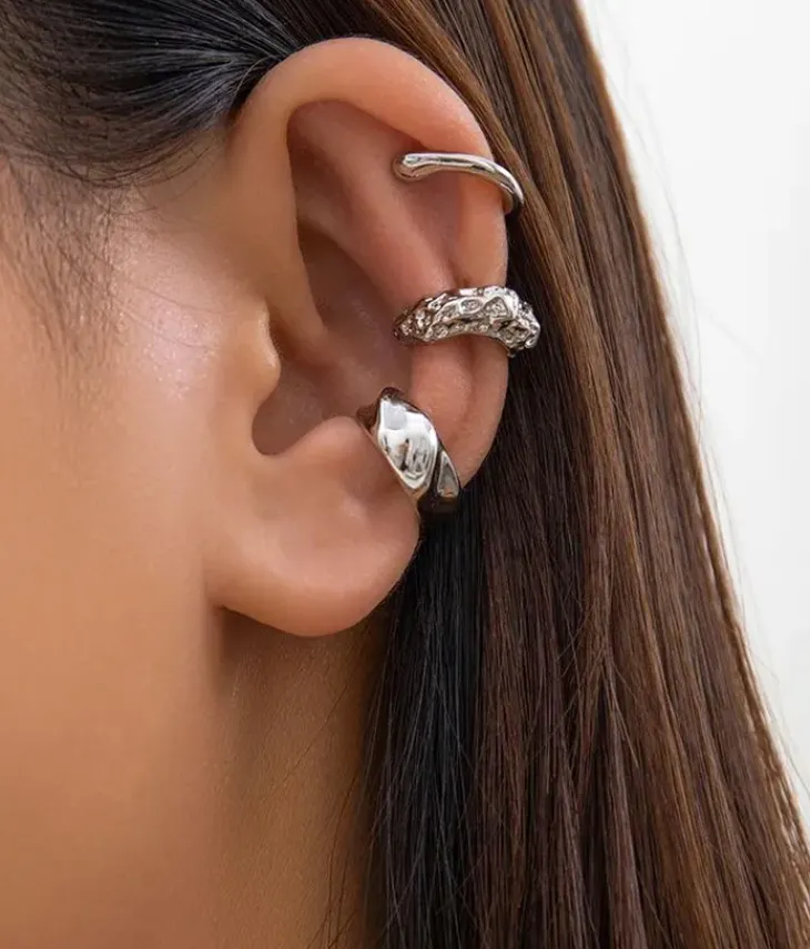 Bosanova Boucles D'oreilles | Lot de trois boucles d'oreilles en argent