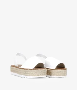 Bosanova Espadrilles | Sandales Spartiates | Manteau blanc avec de l'alfa