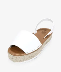Bosanova Espadrilles | Sandales Spartiates | Manteau blanc avec de l'alfa